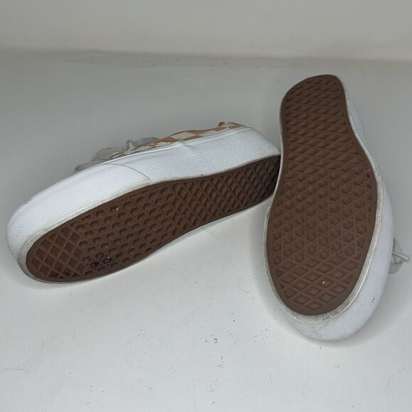 Vans Authentic Pixel Checkerboard Peach Cream Sneakers Mens 6.5 Womens 8 main image 7